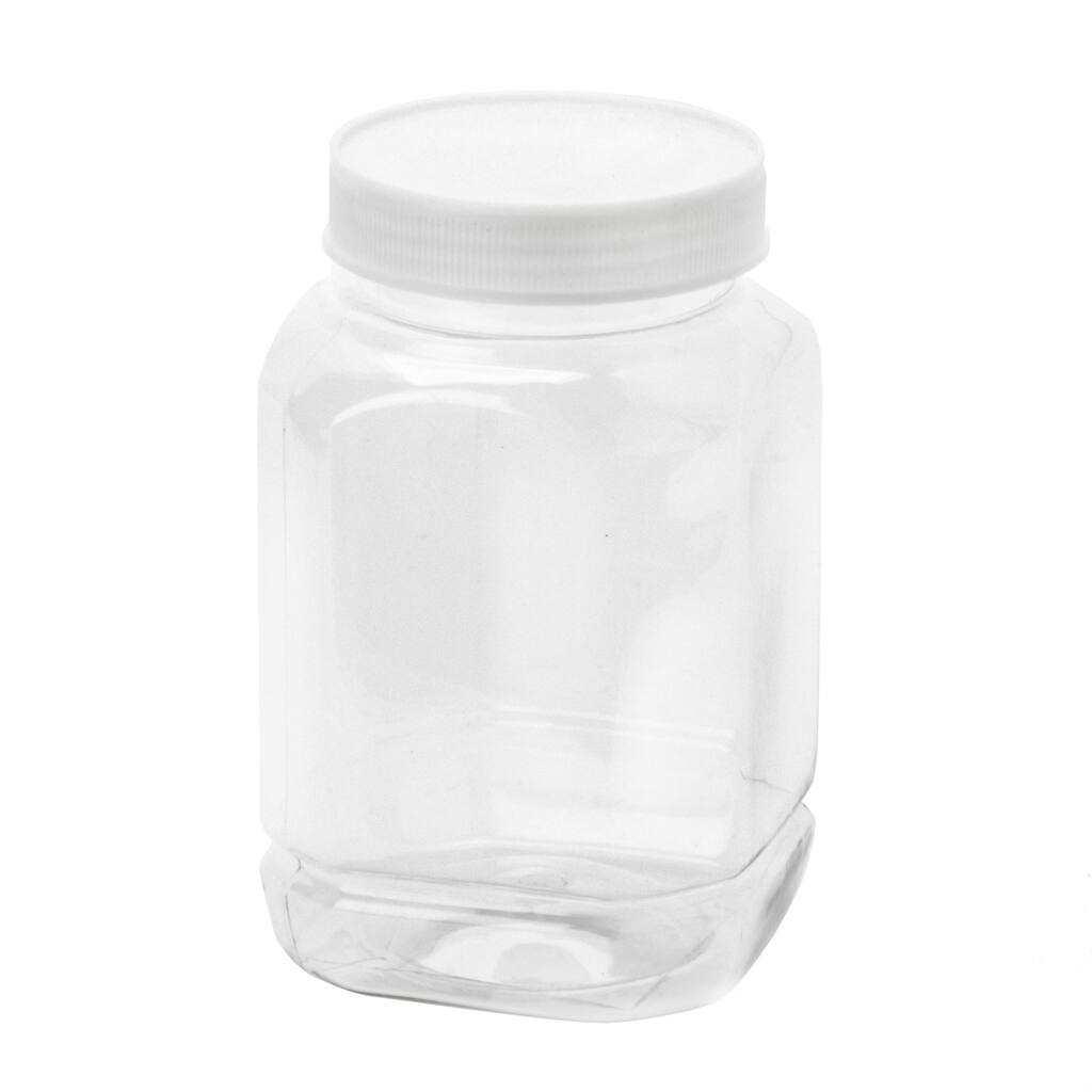 Plastic Jars For Craft Storage Clear Pet 700ml 5 5 X 3 Inches